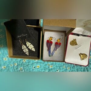 Laurel Burch earrings—lot of 3